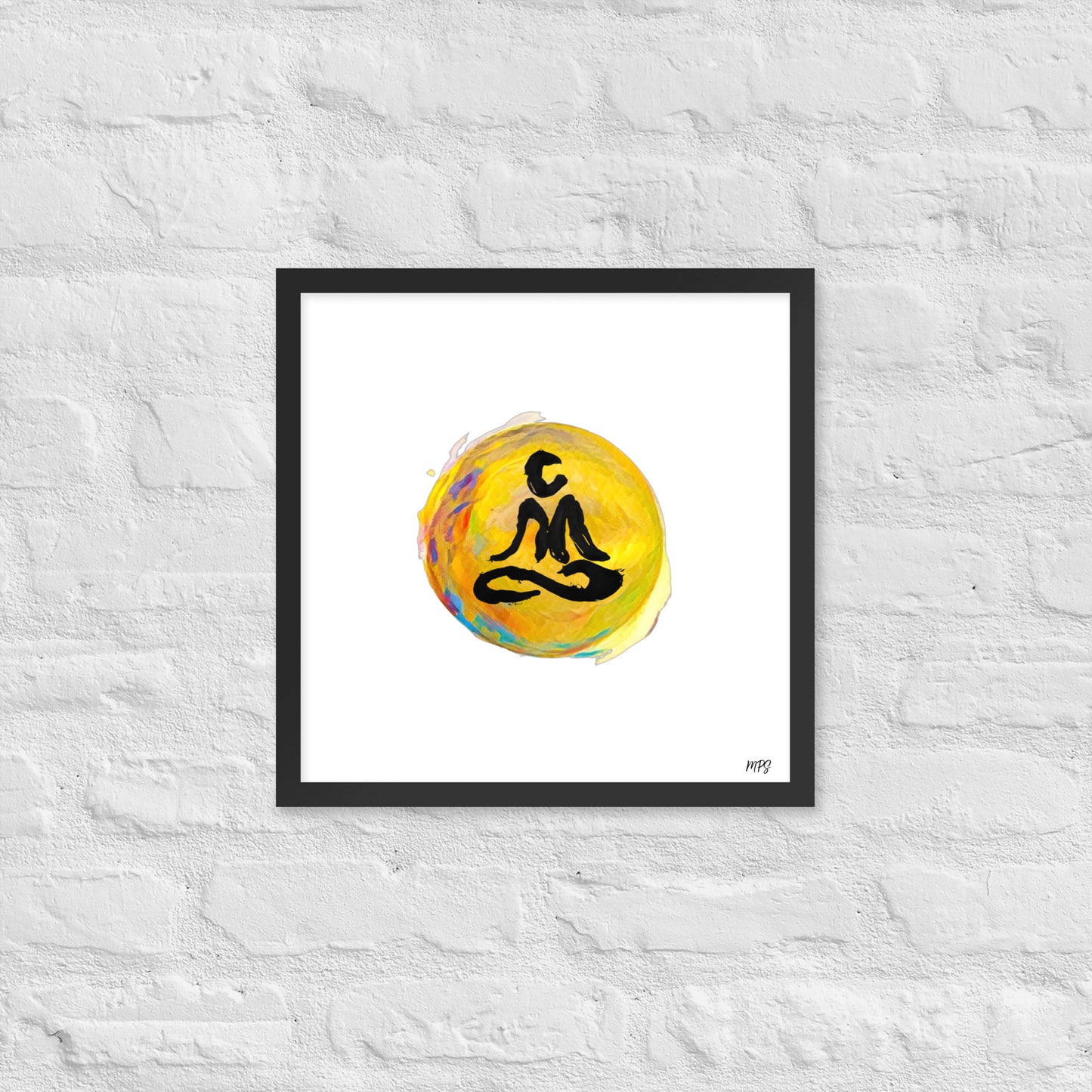 'Namaste Sun' Framed Print