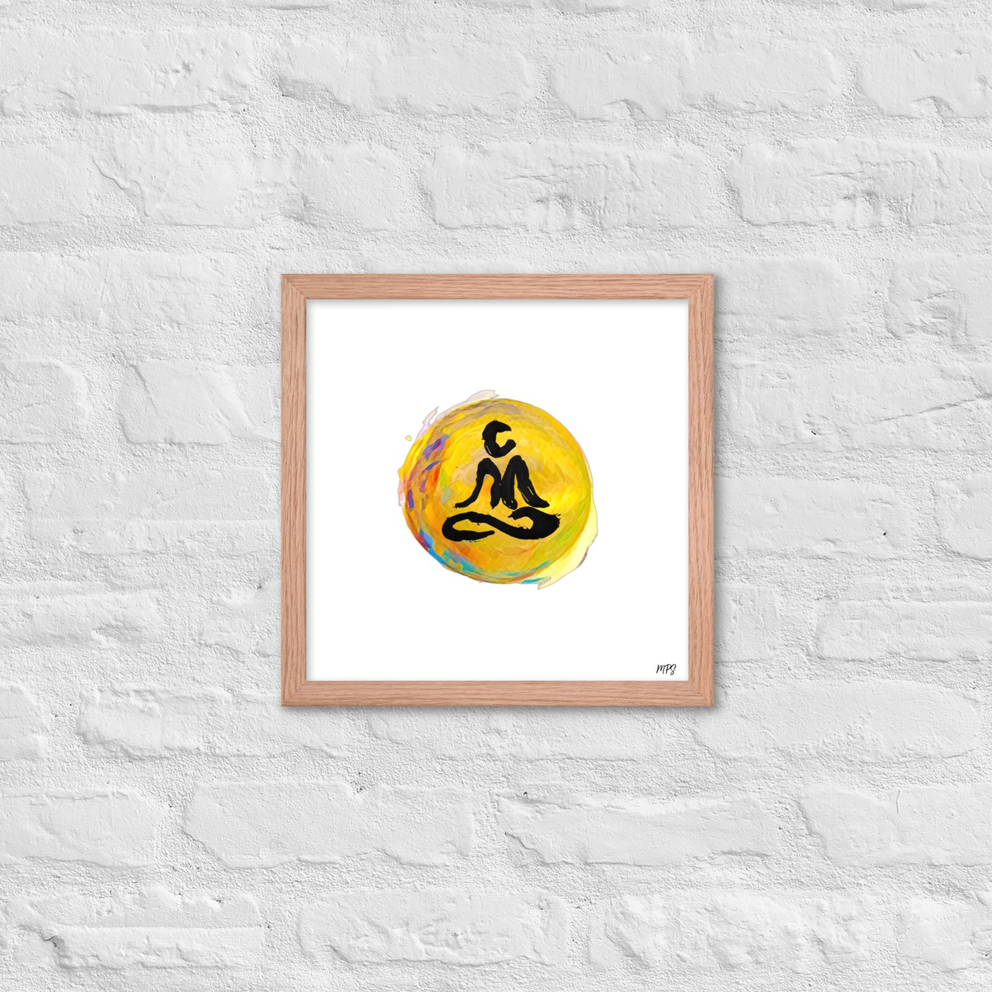 'Namaste Sun' Framed Print