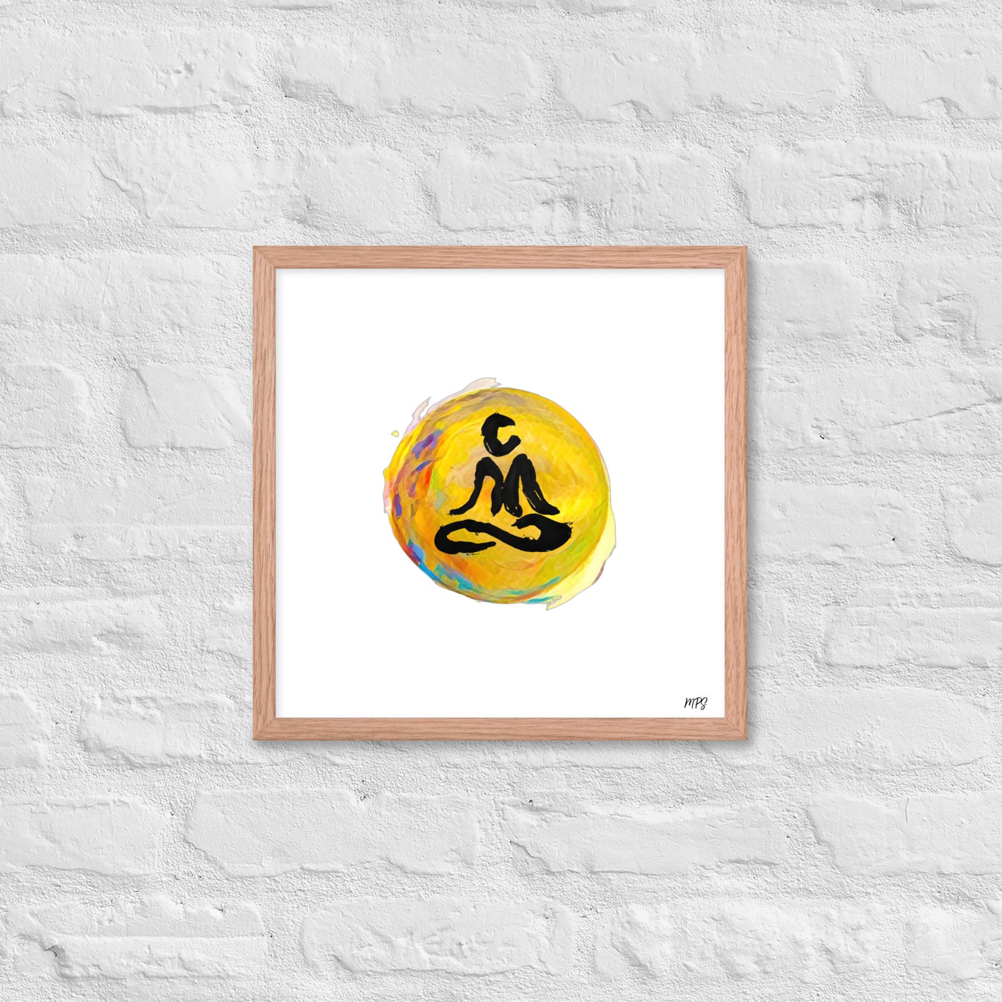 'Namaste Sun' Framed Print